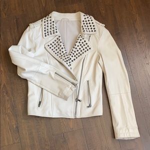 Lamb skin leather jacket